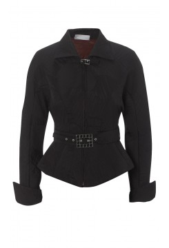 Black Quilted Paris Jacket 