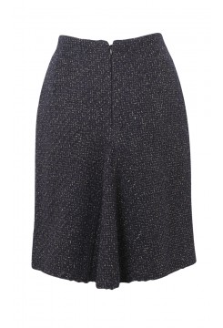 Metallic Wool Skirt