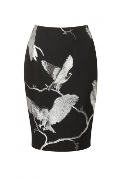 Bird Embroidered Skirt