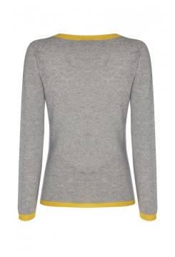 Cashmere Yellow Contrast Jumper