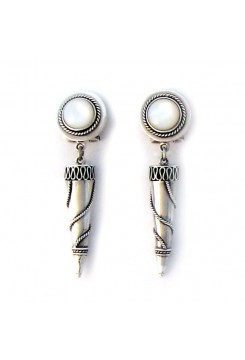 Silver Cone Earrings