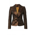 Bronze Floral Quilted Jacket