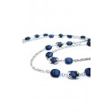 Sodalite Beaded Chain Necklace